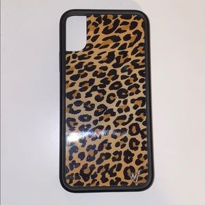 Wildflower Cheetah Print iPhone X/XS Case